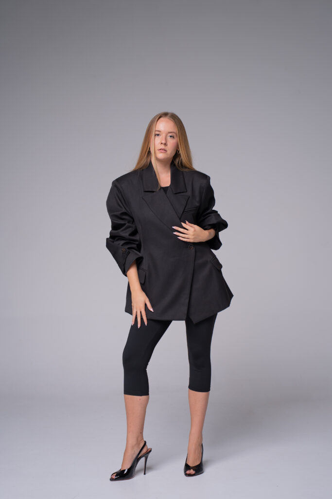 Blazer structuré à épaulettes