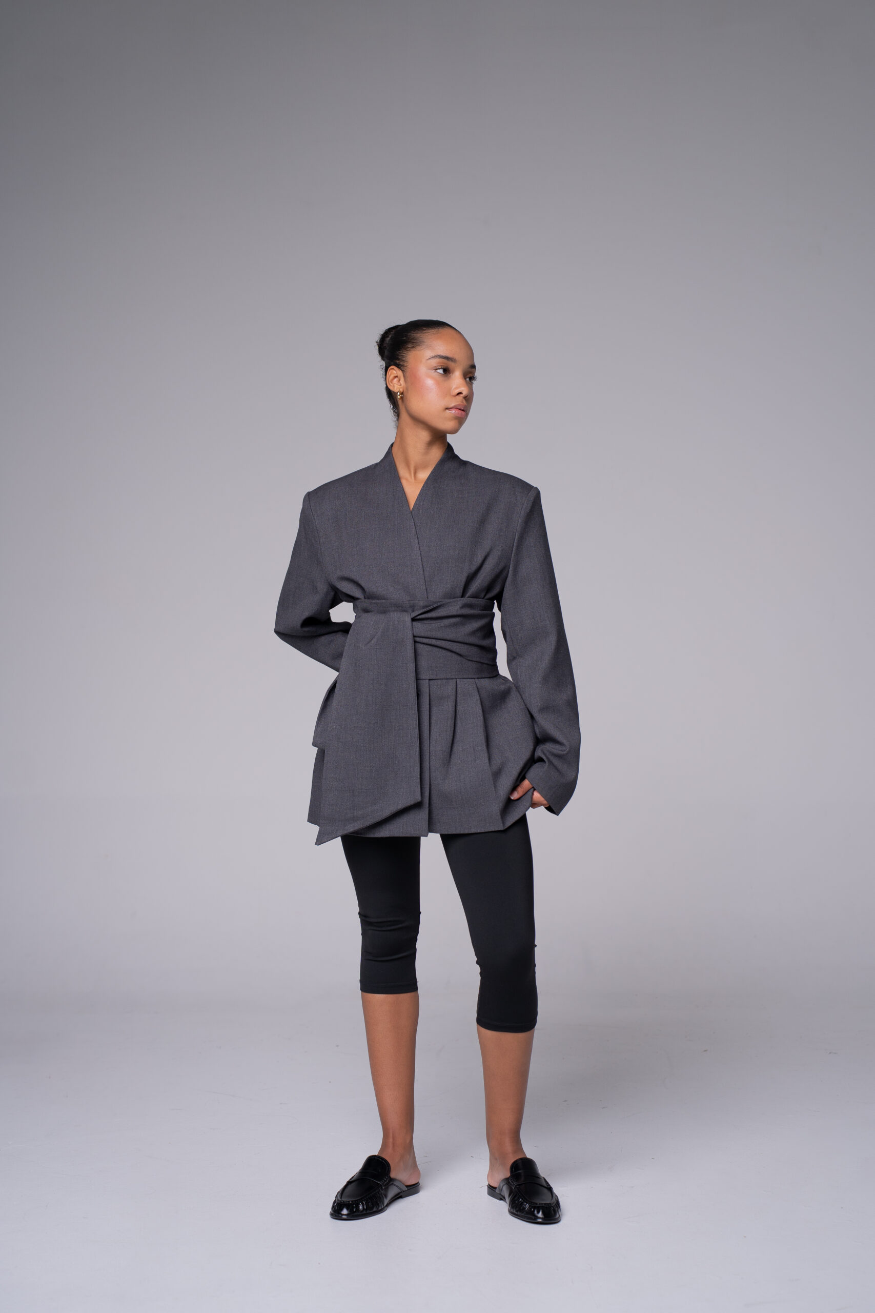Blazer ajusté avec ceinture – photo 1
