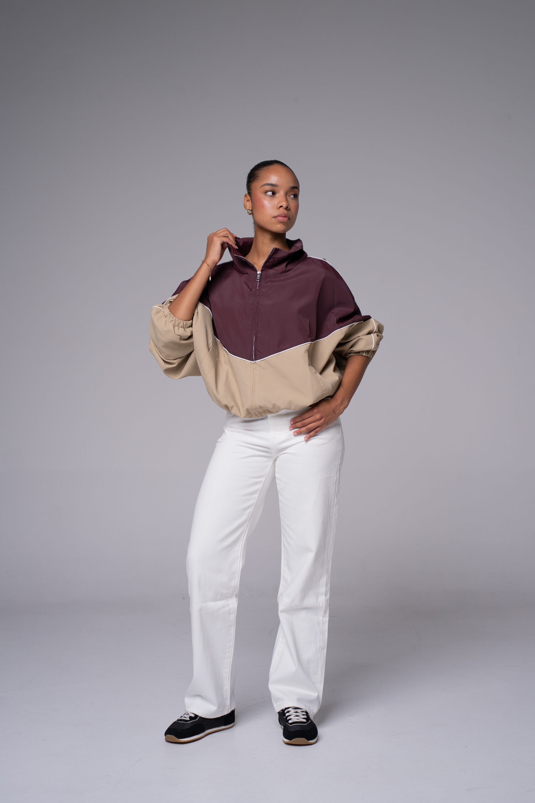 Bomber bicolore zippé – photo 1
