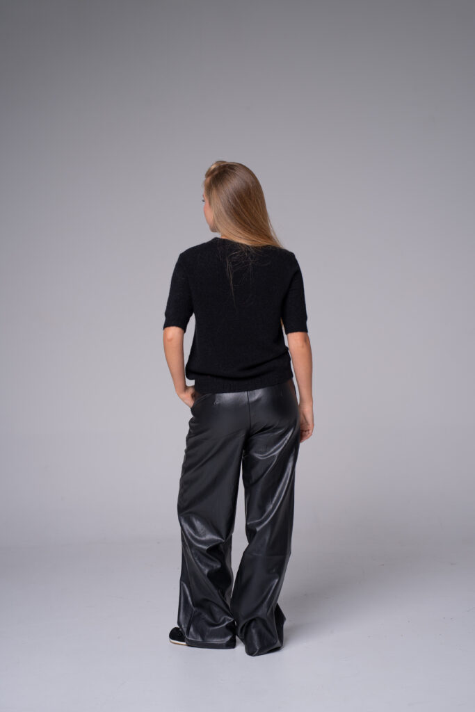 Pantalon effet cuir – vue 2