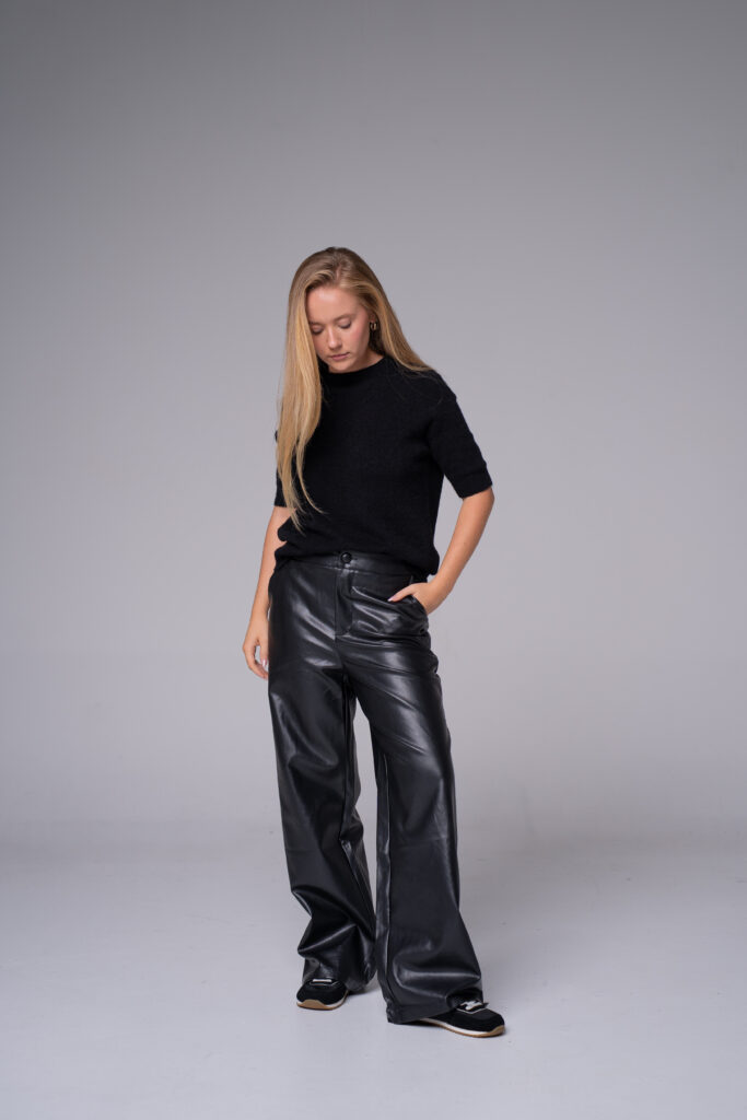 Pantalon effet cuir