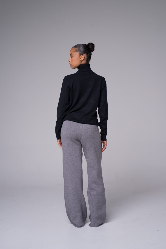 Pull col roulé en maille – vue 2