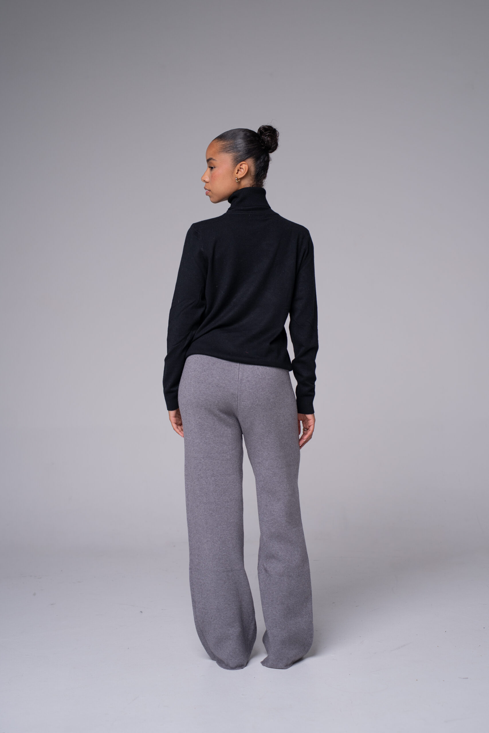Pull col roulé en maille – photo 2