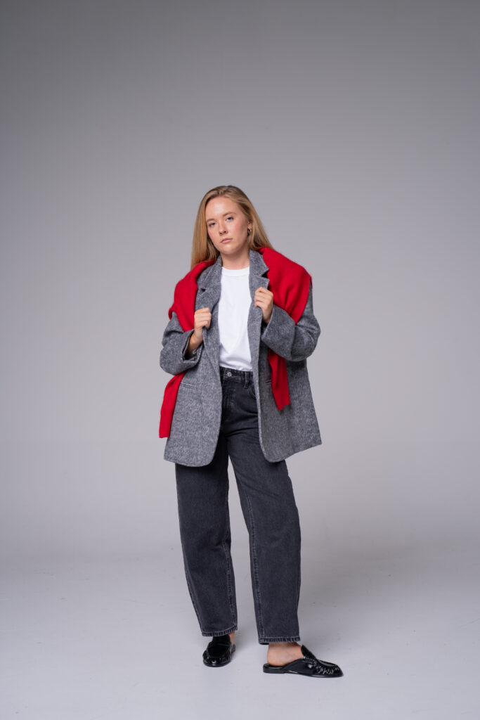 Blazer texturé gris – vue 2