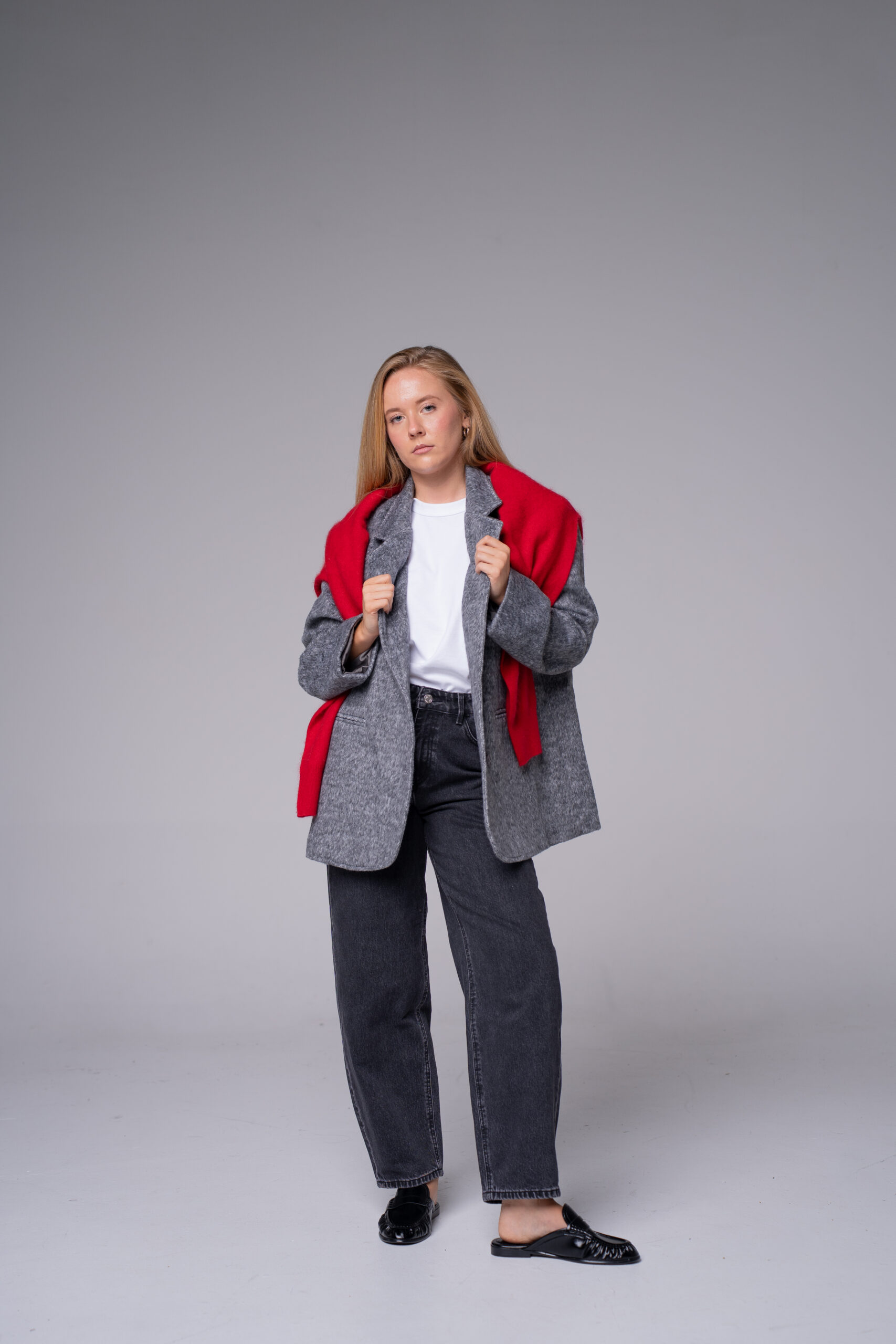 Blazer texturé gris – photo 2