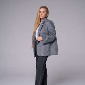 Blazer texturé gris