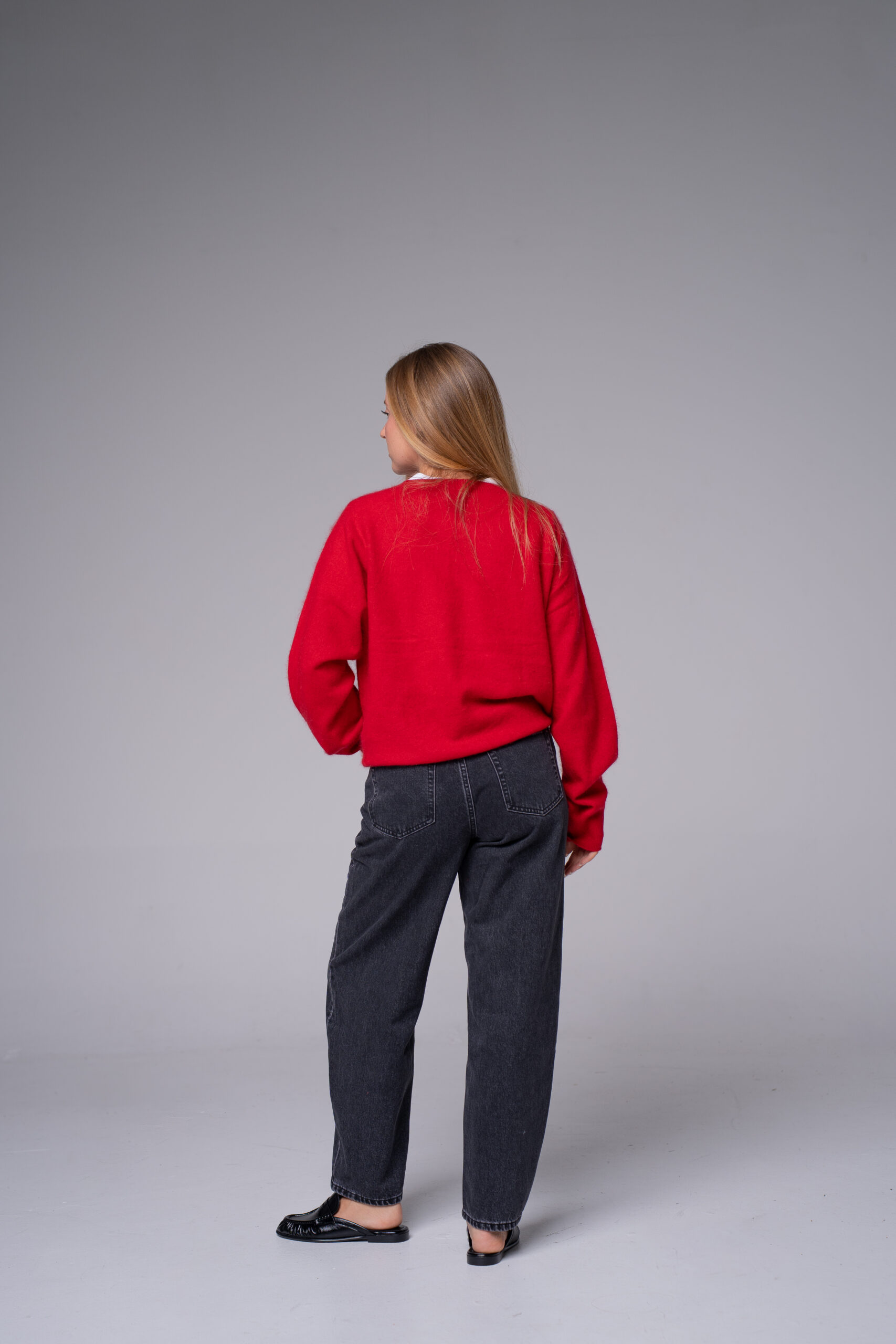 Pull laine col rond – photo 2