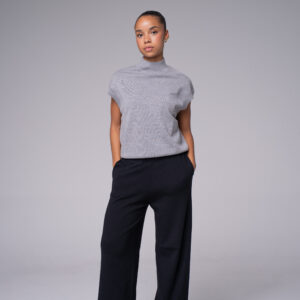 Pantalon large en maille