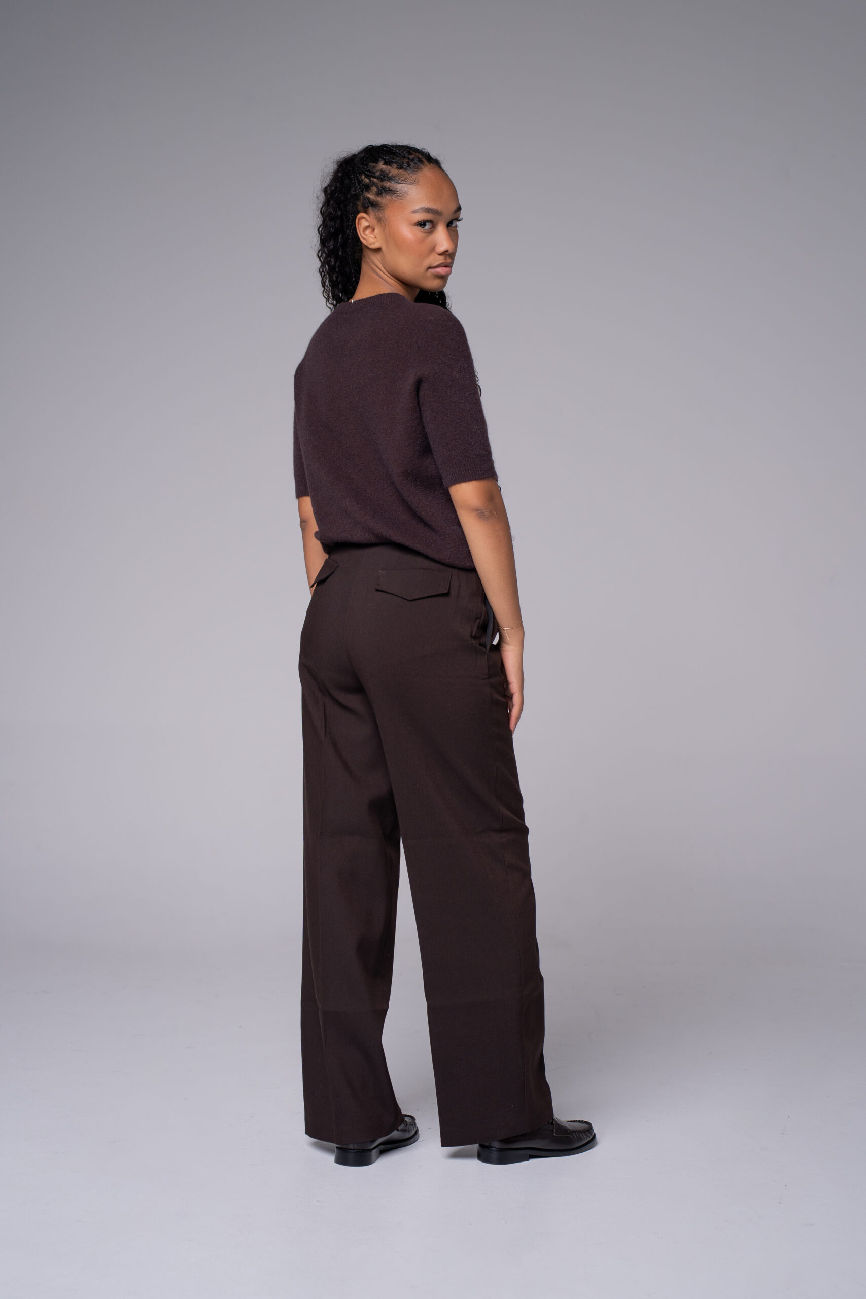 Pantalon large à pinces – photo 2