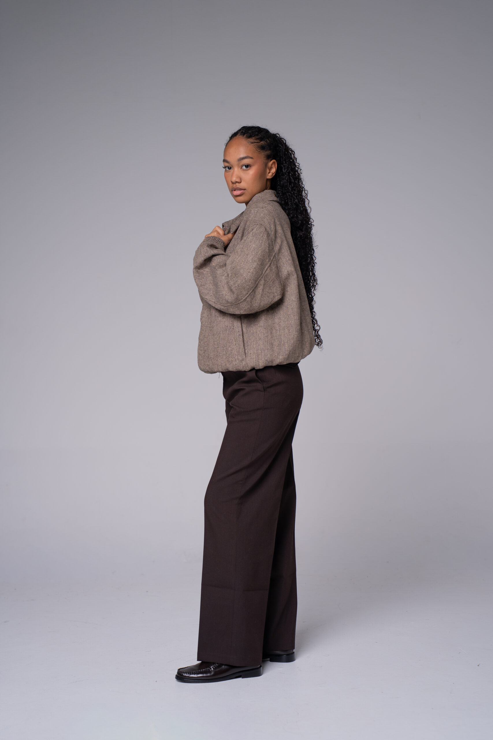 Blouson texturé zippé – photo 2