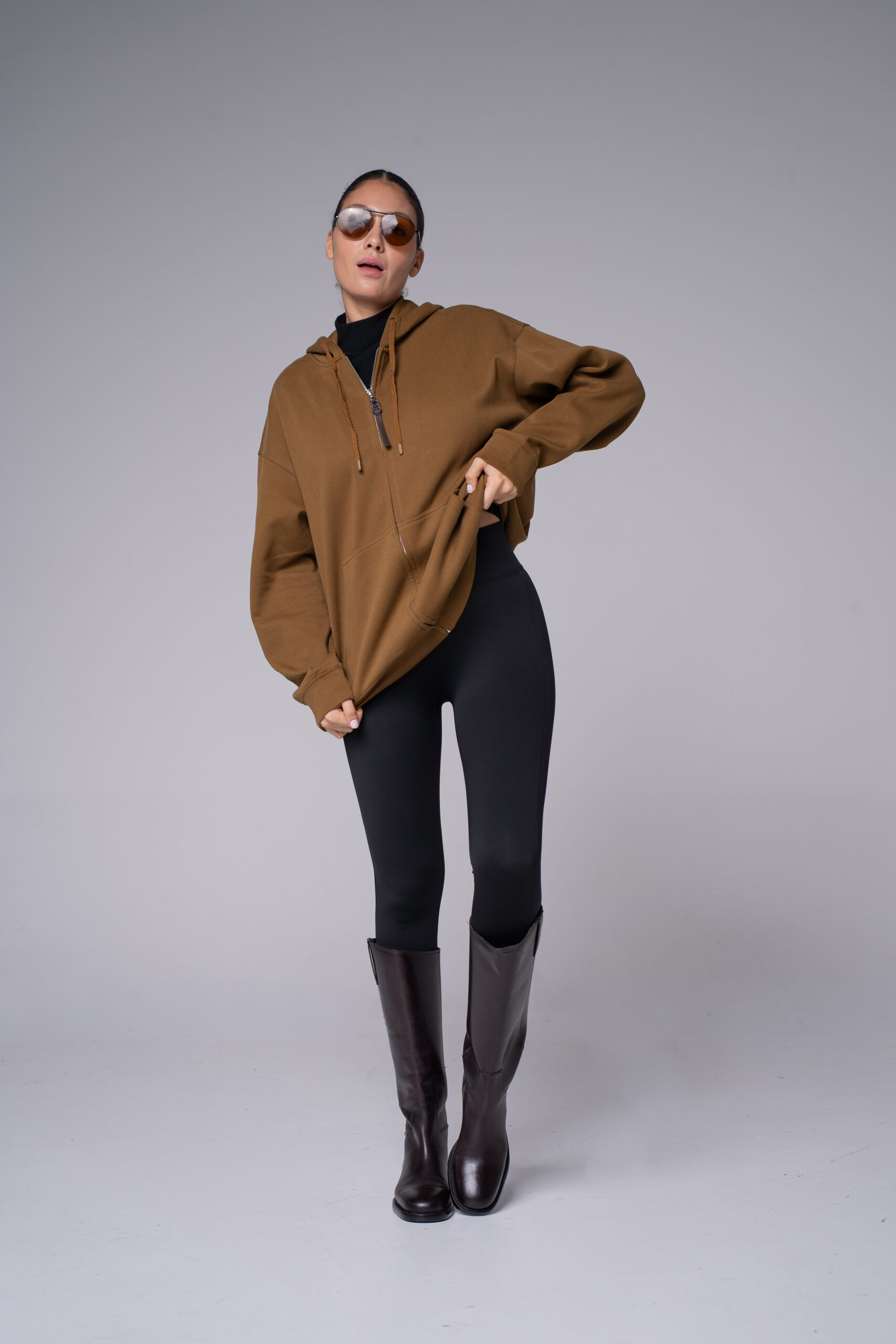 Veste à capuche zippée – photo 1