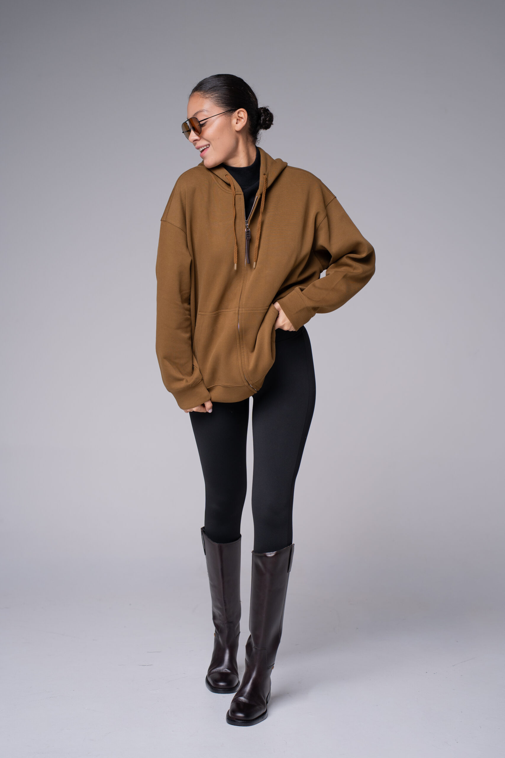 Veste à capuche zippée – photo 2